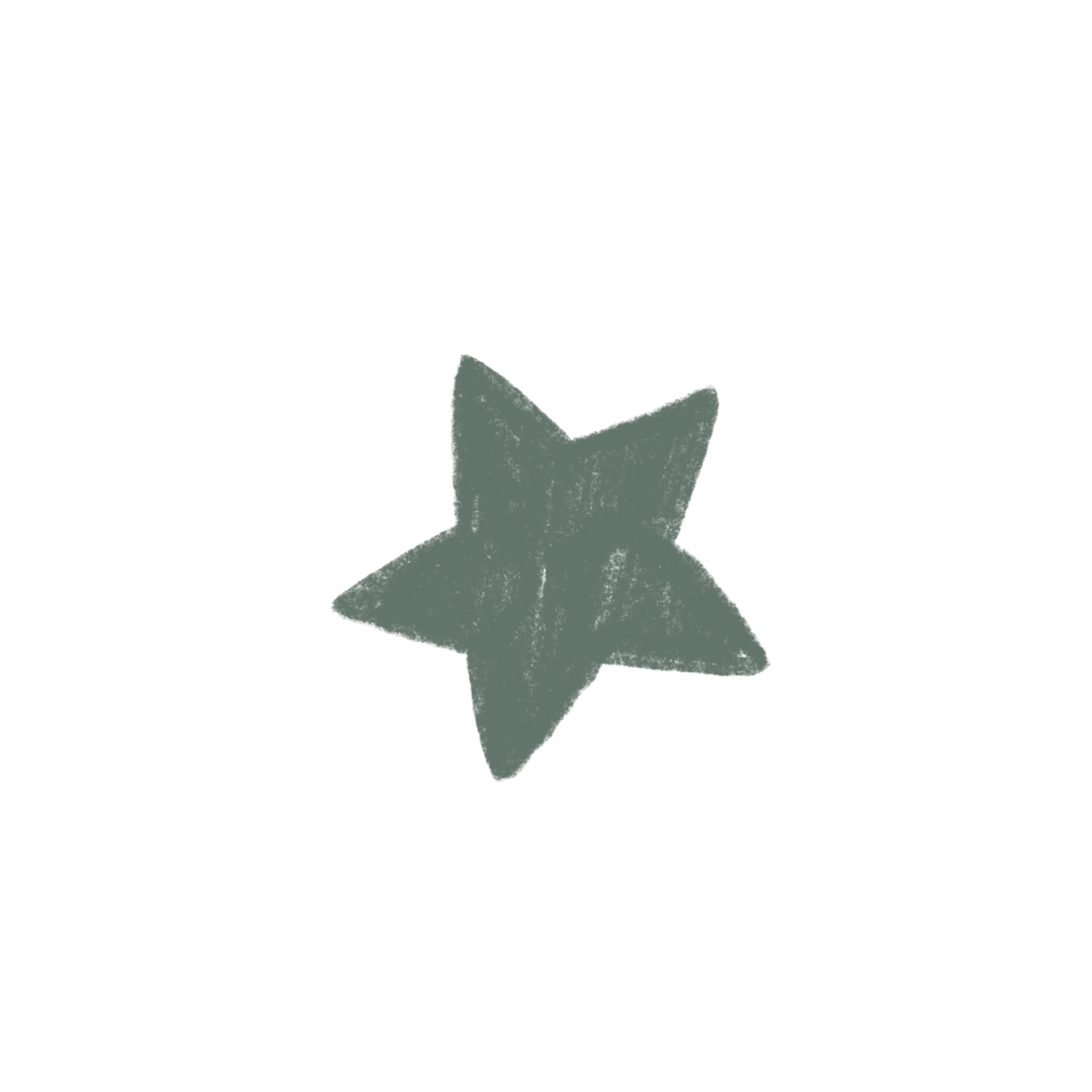 Green star doodle